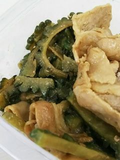 ゴーヤと豚バラの味噌炒め-レシピのメイン写真