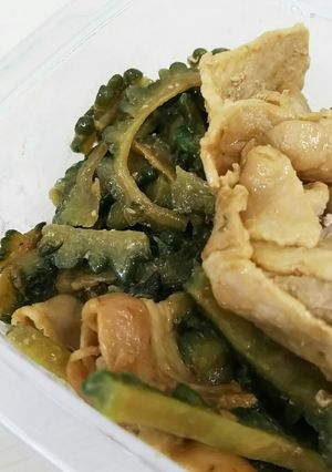 ゴーヤと豚バラの味噌炒め-レシピのメイン写真