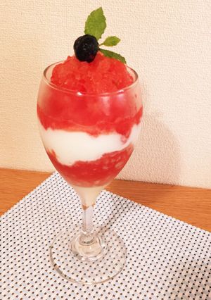 スイカのしましまシャーベット-レシピのメイン写真