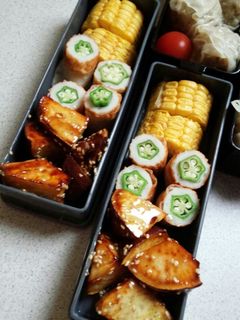 お弁当にレンジでチン!竹輪おくら-レシピのメイン写真