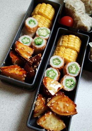 お弁当にレンジでチン!竹輪おくら-レシピのメイン写真