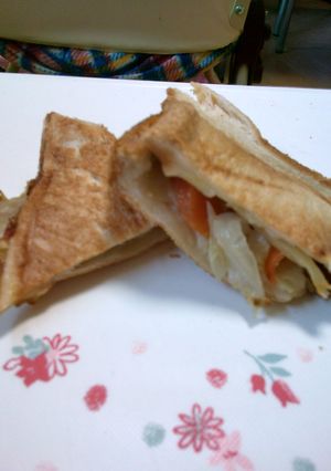 きんぴらごぼうで☆ホットサンド-レシピのメイン写真