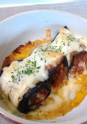 なすのミート包みチーズ焼き♪-レシピのメイン写真