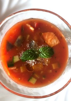 夏野菜たっぷりヘルシー簡単ガスパチョ-レシピのメイン写真