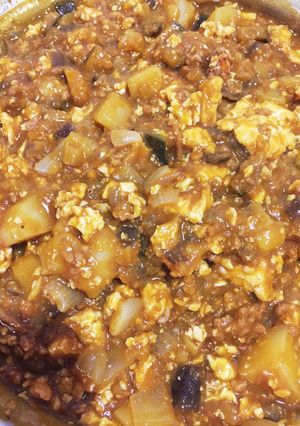 手間なし！水なし！残り物でお豆腐カレー-レシピのメイン写真