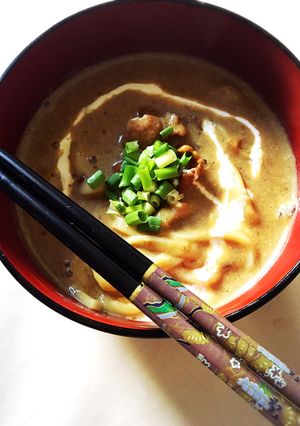 簡単★残り物カレーで濃厚豆乳カレーうどん-レシピのメイン写真