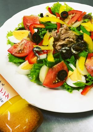 自家栽培野菜のニース風サラダ-レシピのメイン写真