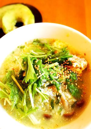 野菜たっぷり鶏雑炊-レシピのメイン写真