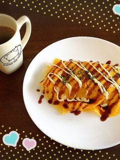 簡単!お好み焼き風オムライス-レシピのメイン写真