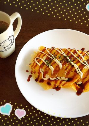 簡単！お好み焼き風オムライス-レシピのメイン写真