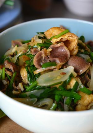 夏を乗り切る☆砂肝と油あげのカレー炒め-レシピのメイン写真