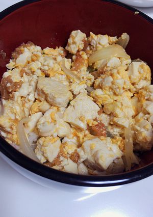 食欲のない日に！さっぱり豆腐丼-レシピのメイン写真