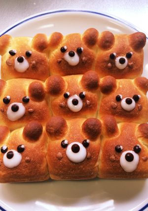 かわいいくまちぎりパン!-レシピのメイン写真