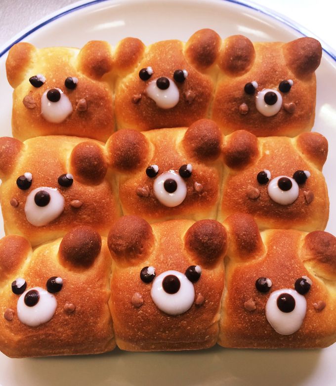 かわいいくまちぎりパン!-レシピのメイン写真