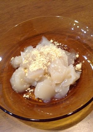 ほうじ茶ミルクプルプルゼリー♪きなこがけ-レシピのメイン写真