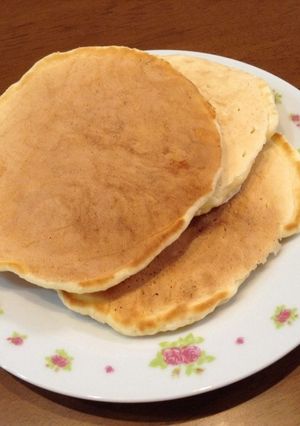 粉末ほうじ茶入りのノンオイルパンケーキ-レシピのメイン写真