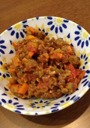 ほうじ茶が隠し味！野菜沢山ミートソース-レシピのメイン写真