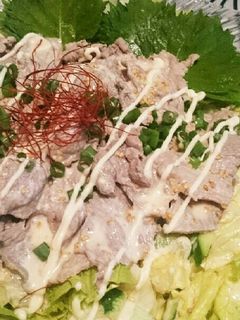 牛肉冷しゃぶ*ゴマだれも手作りで-レシピのメイン写真