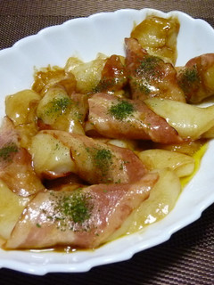 フライパンひとつで簡単!餅ベーコン焼き-レシピのメイン写真
