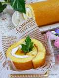 HMで簡単♥ぷるとろっプリンロールケーキ