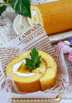 HMで簡単♥ぷるとろっプリンロールケーキ-レシピのメイン写真