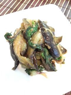 青じその消費にも!ナスの香味炒め-レシピのメイン写真