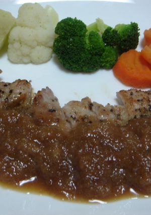 豚肉のソテー　オニオンソース♪-レシピのメイン写真