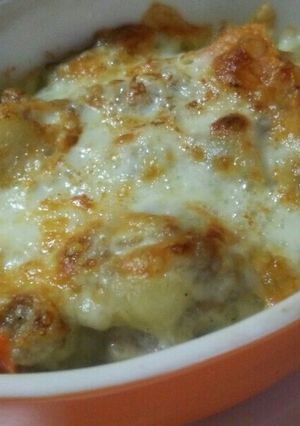 【お惣菜】ポテトサラダのチーズ焼き-レシピのメイン写真