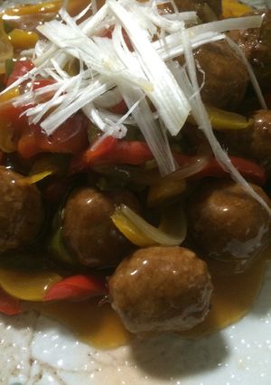 市販の中華肉団子野菜を入れアレンジ-レシピのメイン写真