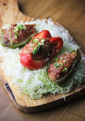 ピーマンの肉詰め　（糖質オフ）-レシピのメイン写真