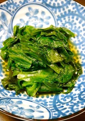 レンジで簡単！堅いレタスの中華おひたし-レシピのメイン写真