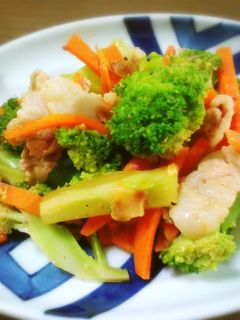 簡単☆ブロッコリーと豚バラ肉の中華炒め-レシピのメイン写真