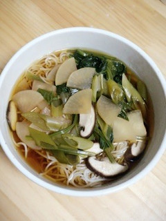 麺つゆでほっこりにゅうめん♡-レシピのメイン写真