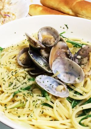 旨味たっぷり！お手軽なアサリのパスタ！-レシピのメイン写真