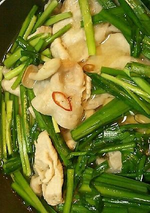簡単！塩豚ニラ豆腐 ～夏バテ時にも～-レシピのメイン写真