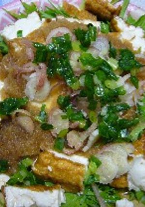 あと一品！★揚げ豆腐と水菜のサラダ★-レシピのメイン写真