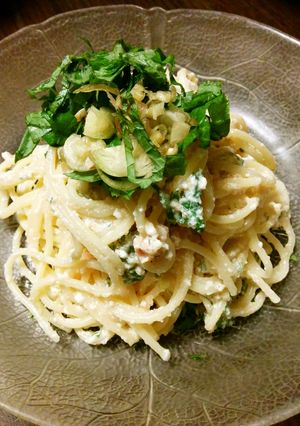明太子と豆腐のクリーミー冷製パスタ-レシピのメイン写真
