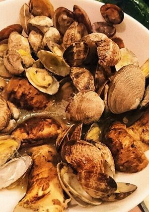 アサリと松茸の酒蒸し♪シメにはリゾット!-レシピのメイン写真