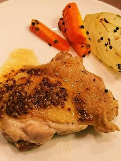 マスタードソースで頂く鶏モモ肉のソテー♪-レシピのメイン写真