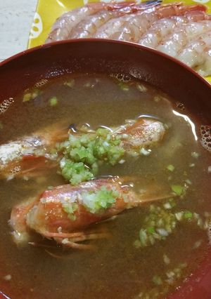 エビの頭はお味噌汁に♪-レシピのメイン写真