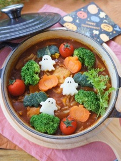 ☆ハロウィン★トマトカレー鍋☆-レシピのメイン写真