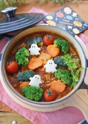 ☆ハロウィン★トマトカレー鍋☆-レシピのメイン写真