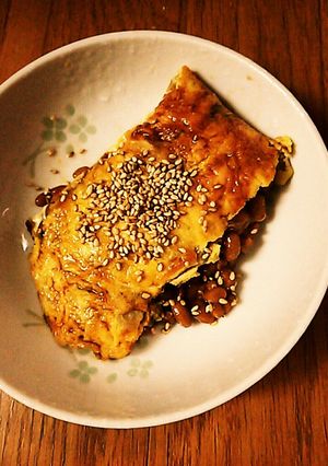 時短☆簡単納豆オムレツ-レシピのメイン写真