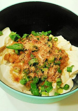 食欲ナシでも簡単これだけ☆納豆とうふ丼-レシピのメイン写真