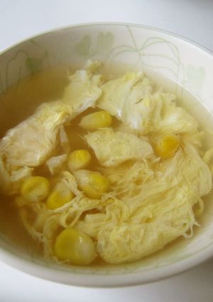 冷凍とうきびの卵とじスープ-レシピのメイン写真