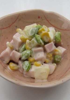 冷凍とうきびの四色サラダ-レシピのメイン写真