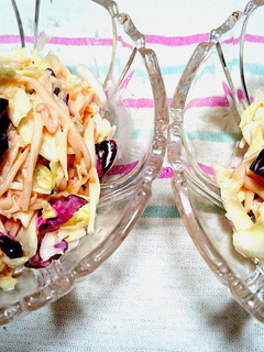 しば漬けキャベツえのきのピンクな副菜♪-レシピのメイン写真