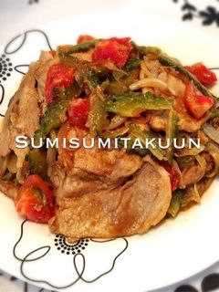 ゴーヤとトマトで生姜焼き☆-レシピのメイン写真