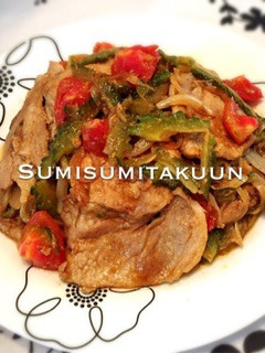 ゴーヤとトマトで生姜焼き☆-レシピのメイン写真