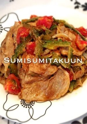 ゴーヤとトマトで生姜焼き☆-レシピのメイン写真